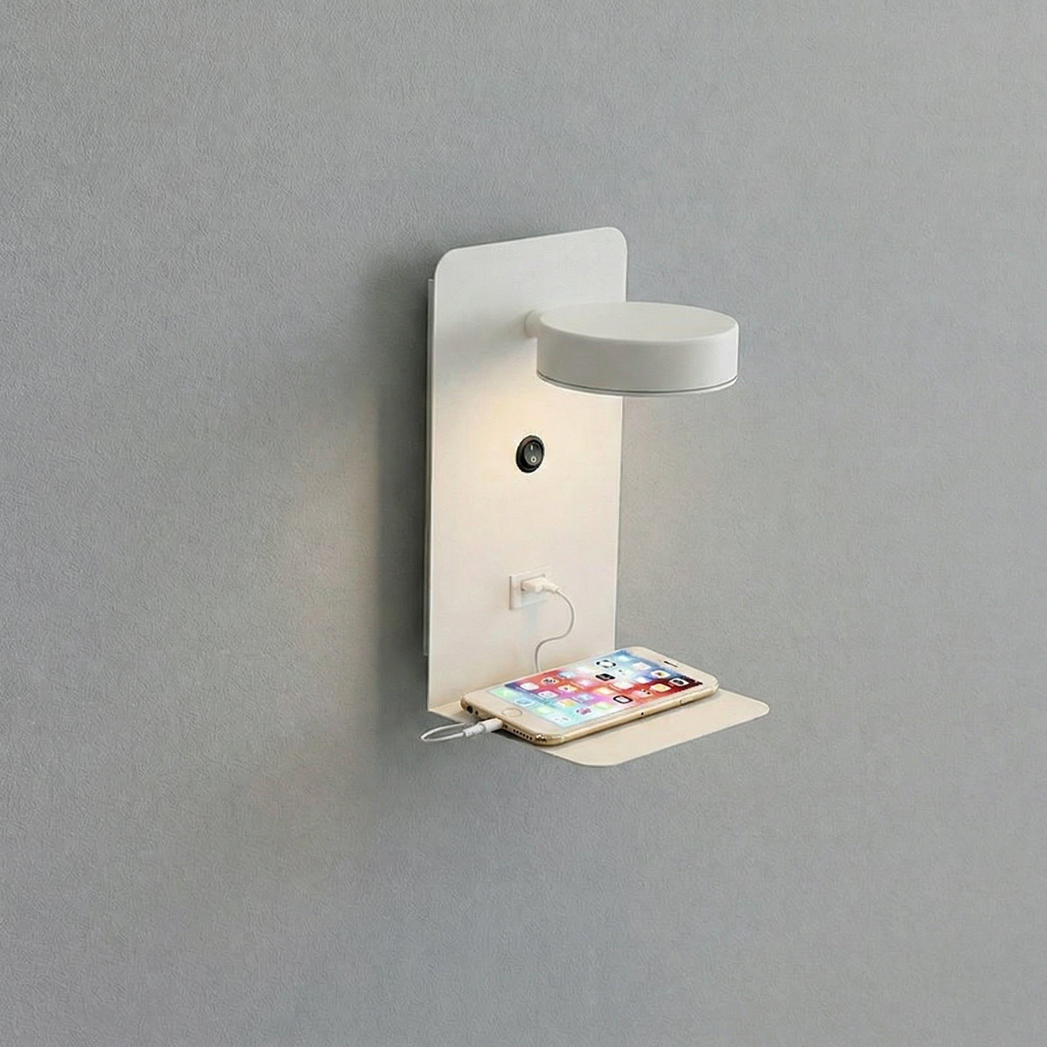 Modern LED Wall Lamp with USB Charging Port