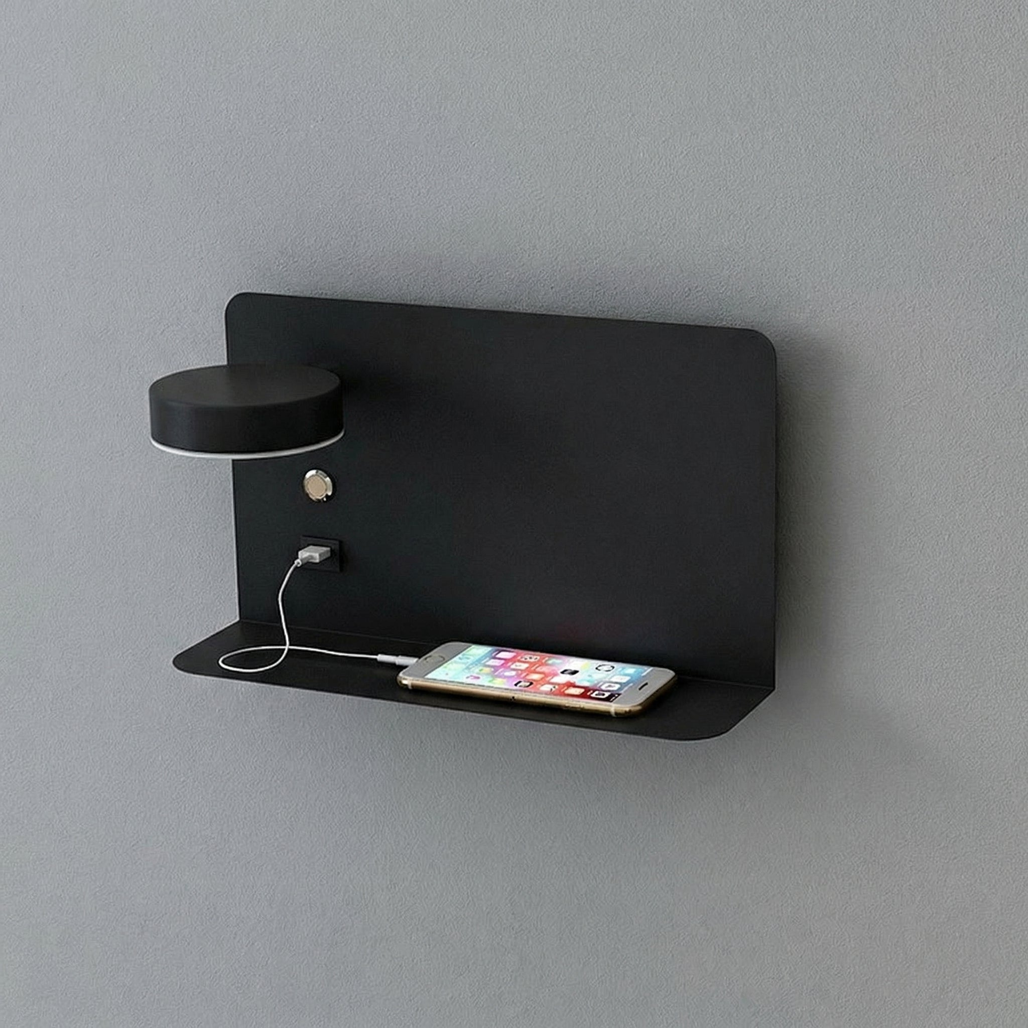 Modern LED Wall Lamp with USB Charging Port