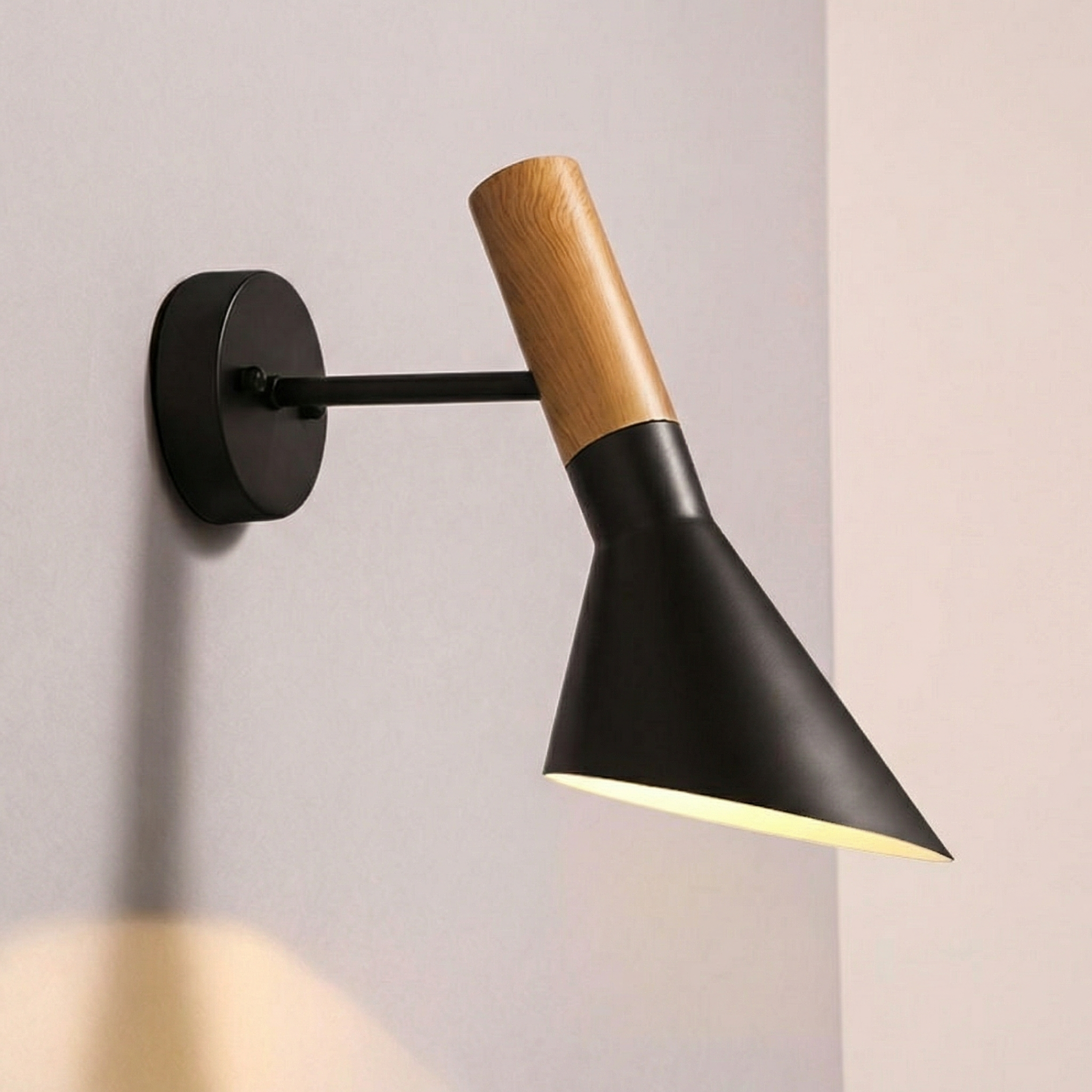 Modern Minimalist Iron Bedside Wall Lamp