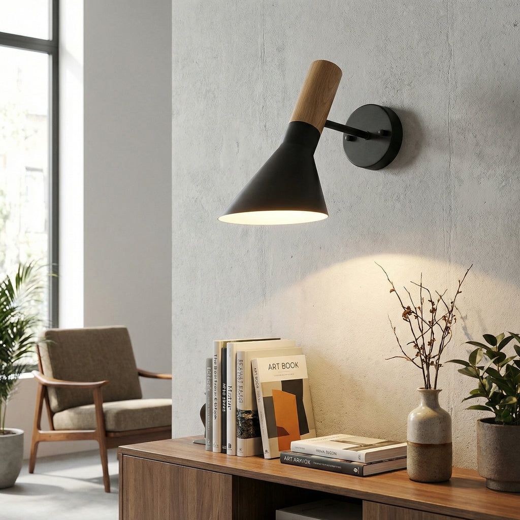 Modern Minimalist Iron Bedside Wall Lamp