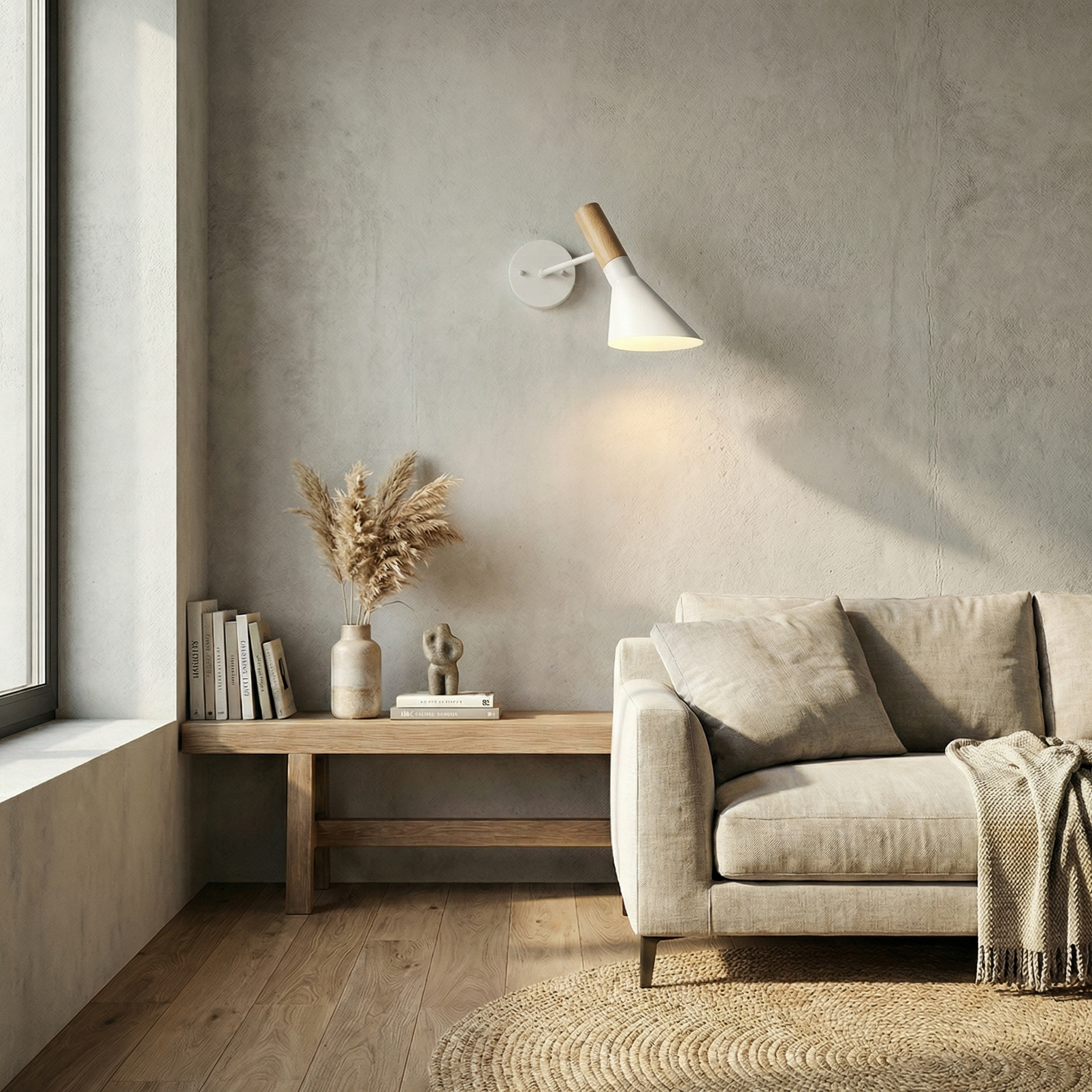 Modern Minimalist Iron Bedside Wall Lamp