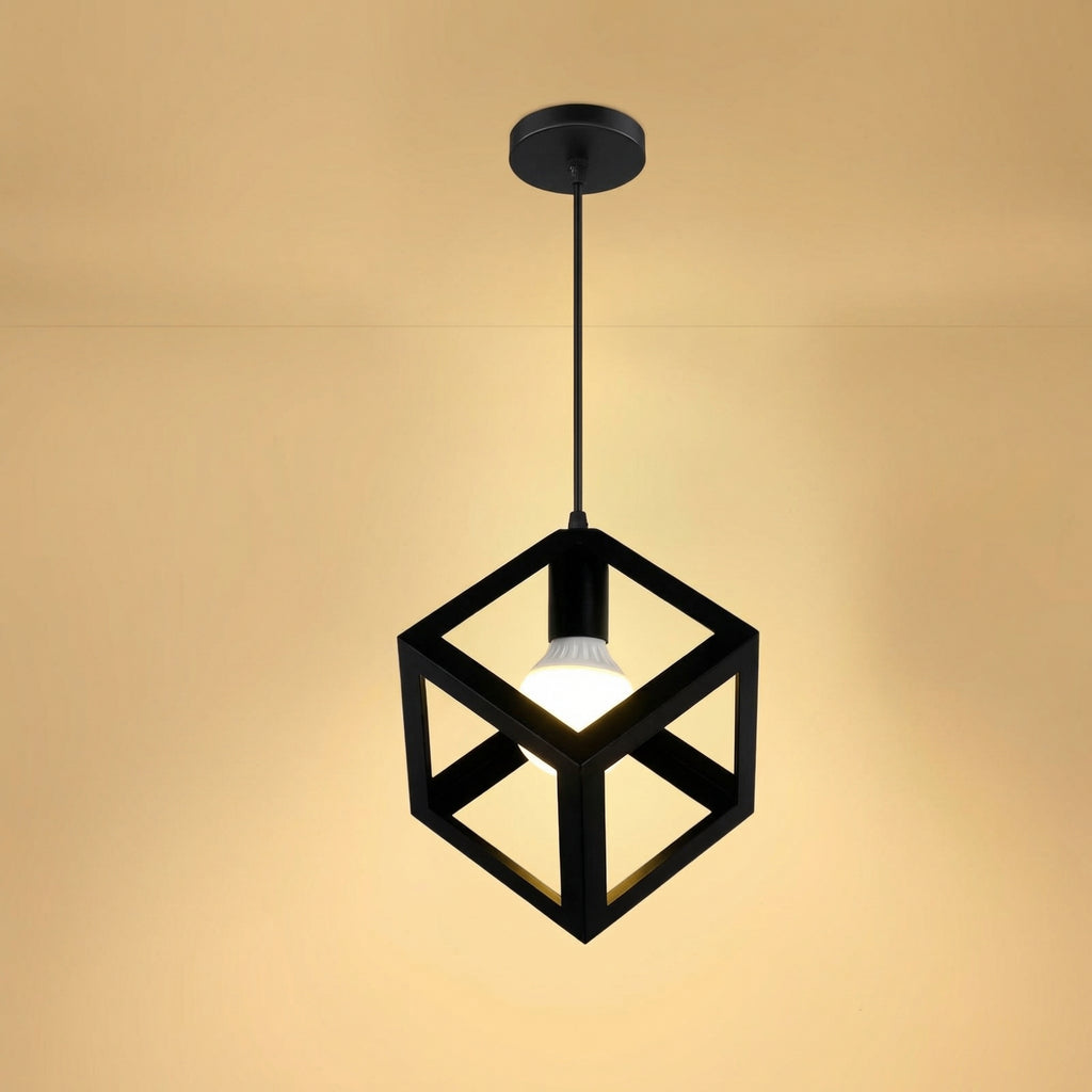 Nordic Black Cube Pendant Light