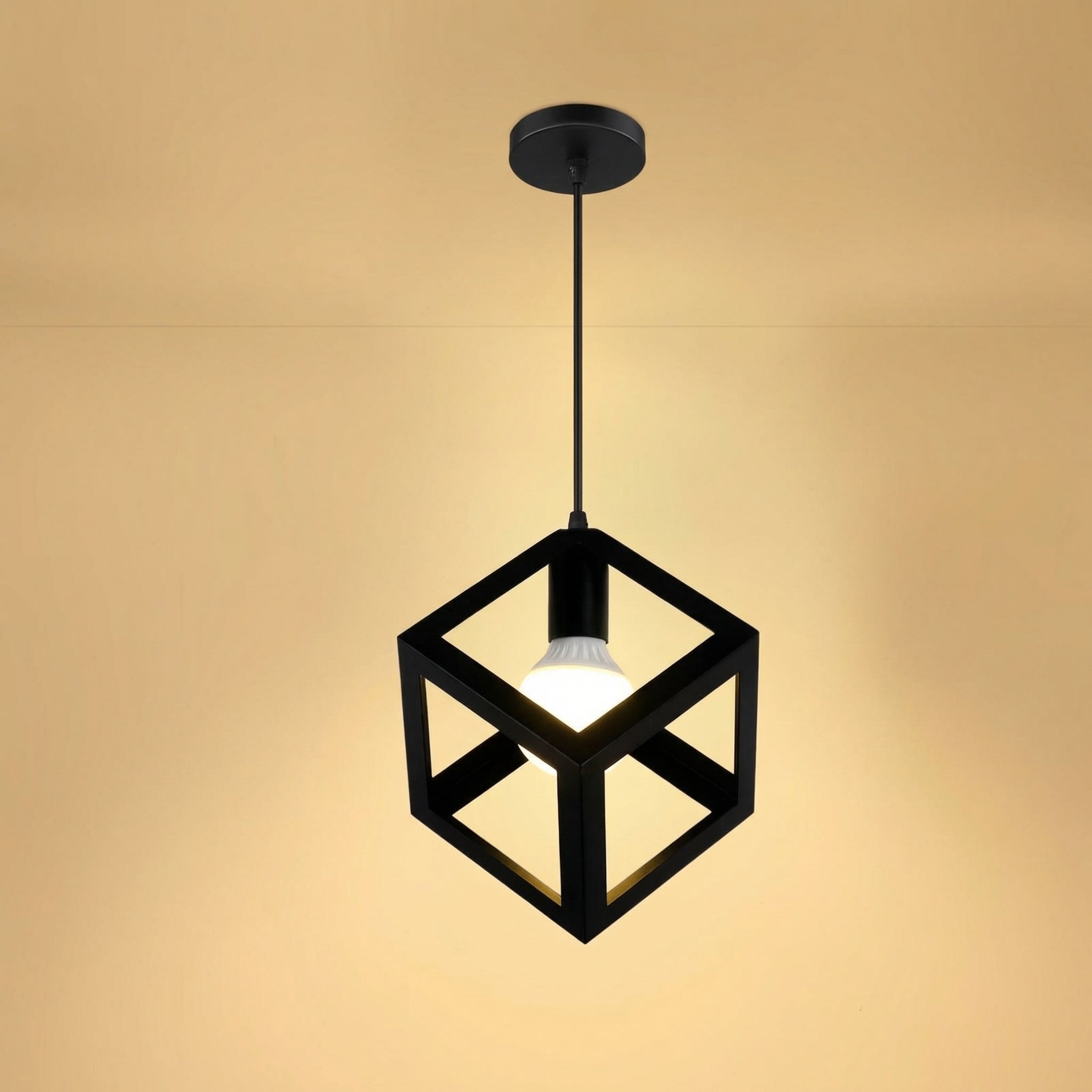 Nordic Black Cube Pendant Light