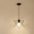 Nordic Black Star Frame Pendant Light