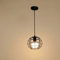 Nordic Black Sphere Cage Pendant Light