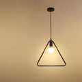 Nordic Black Triangle Frame Pendant Light