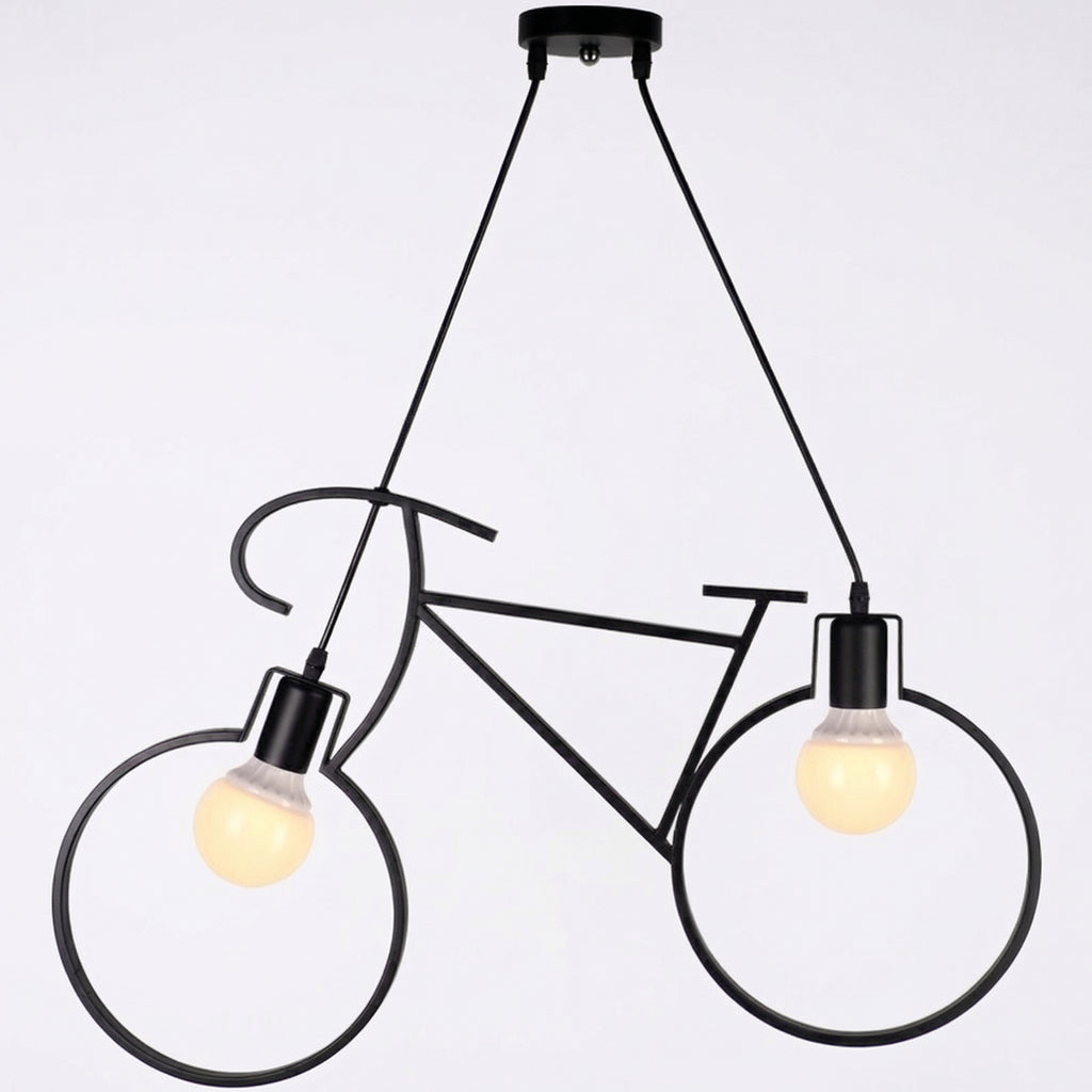 Nordic Black Bicycle Pendant Light