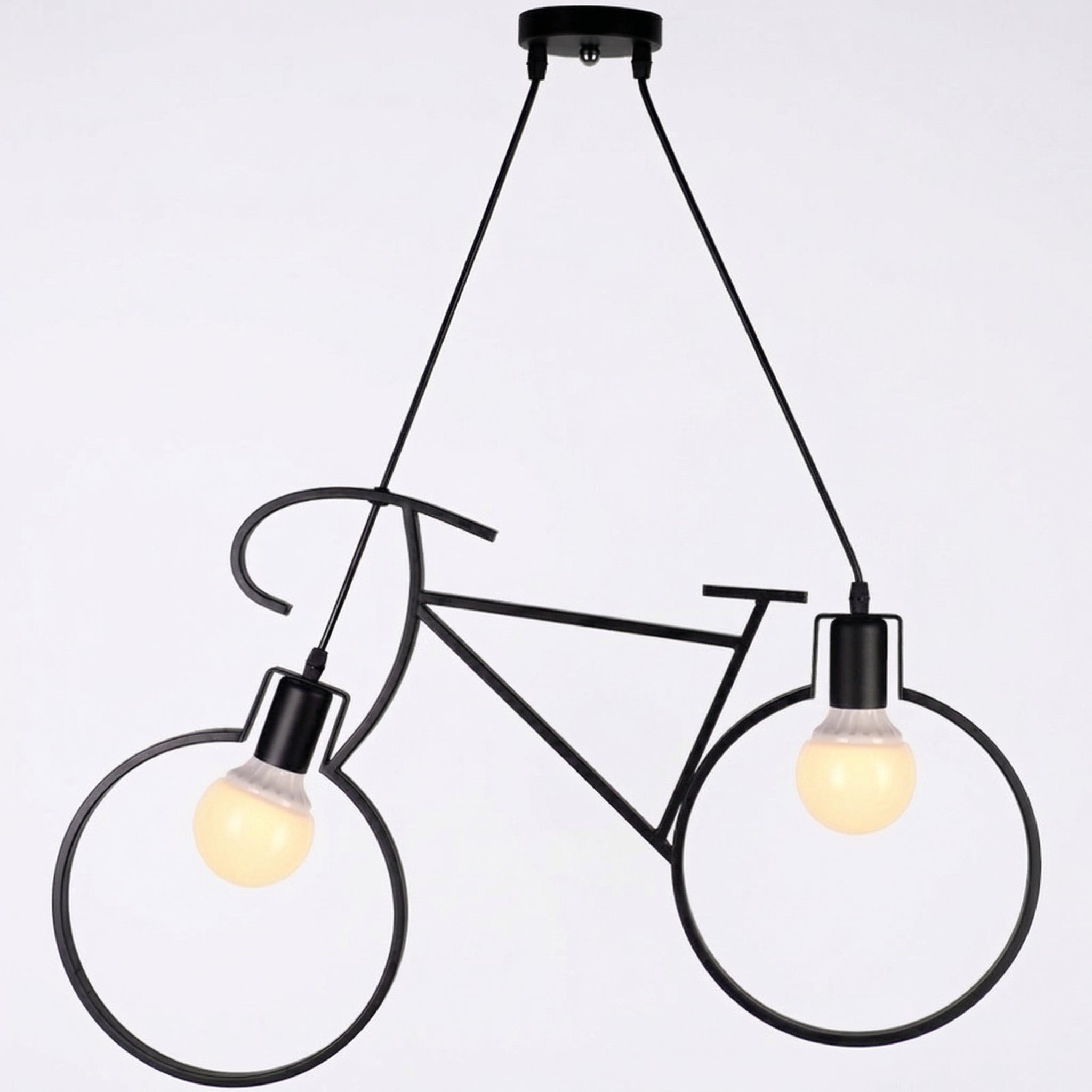 Nordic Black Bicycle Pendant Light
