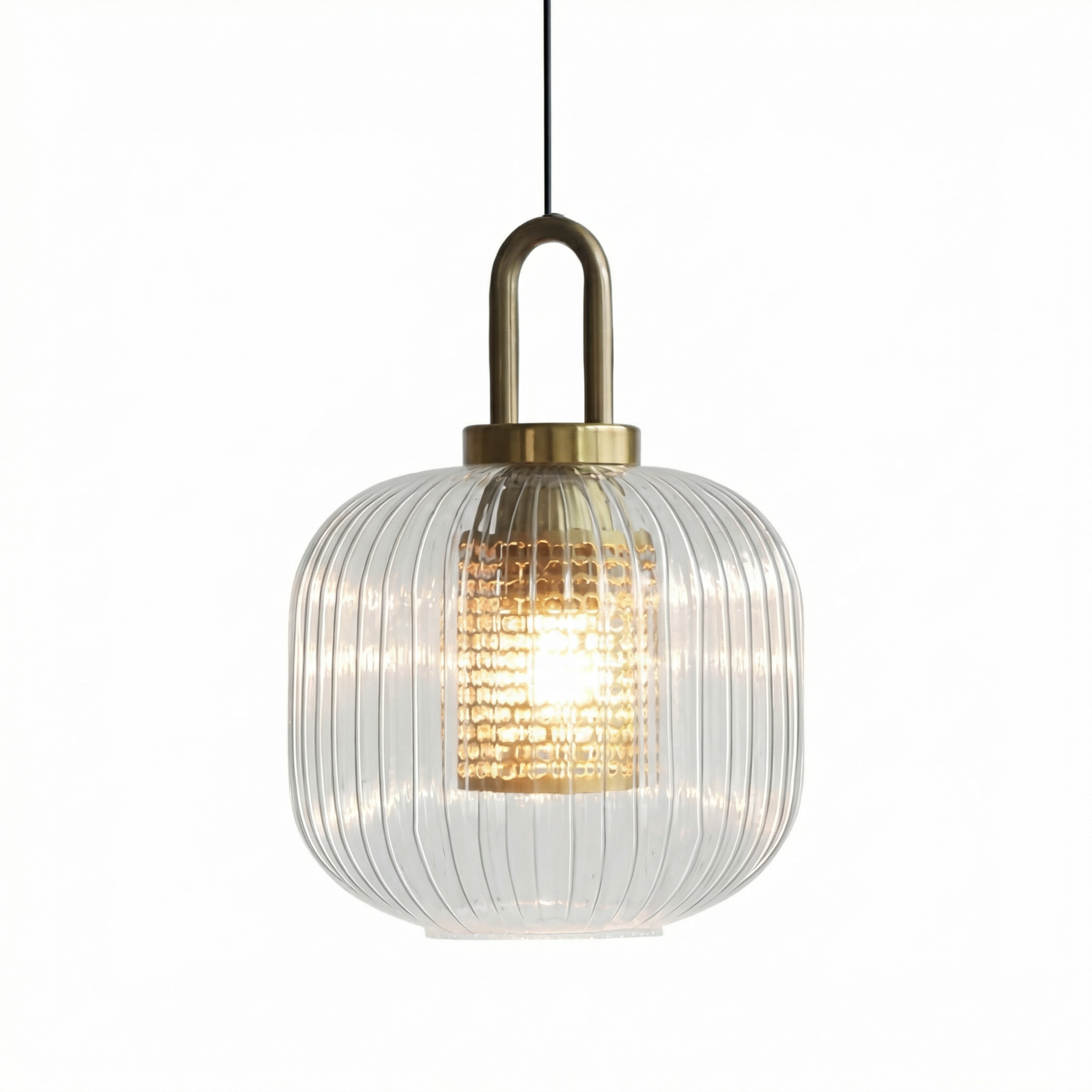 Nordic Brass Glass Pendant Light