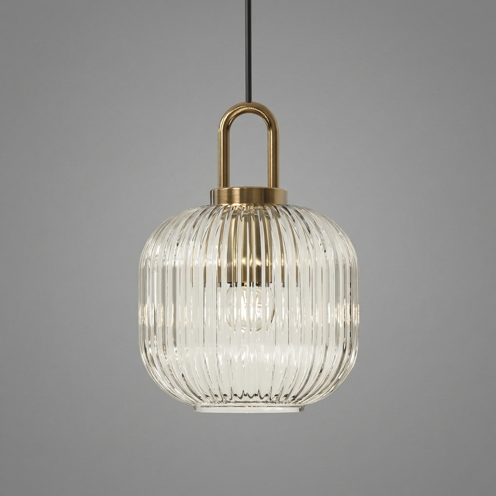 Nordic Brass Glass Pendant Light