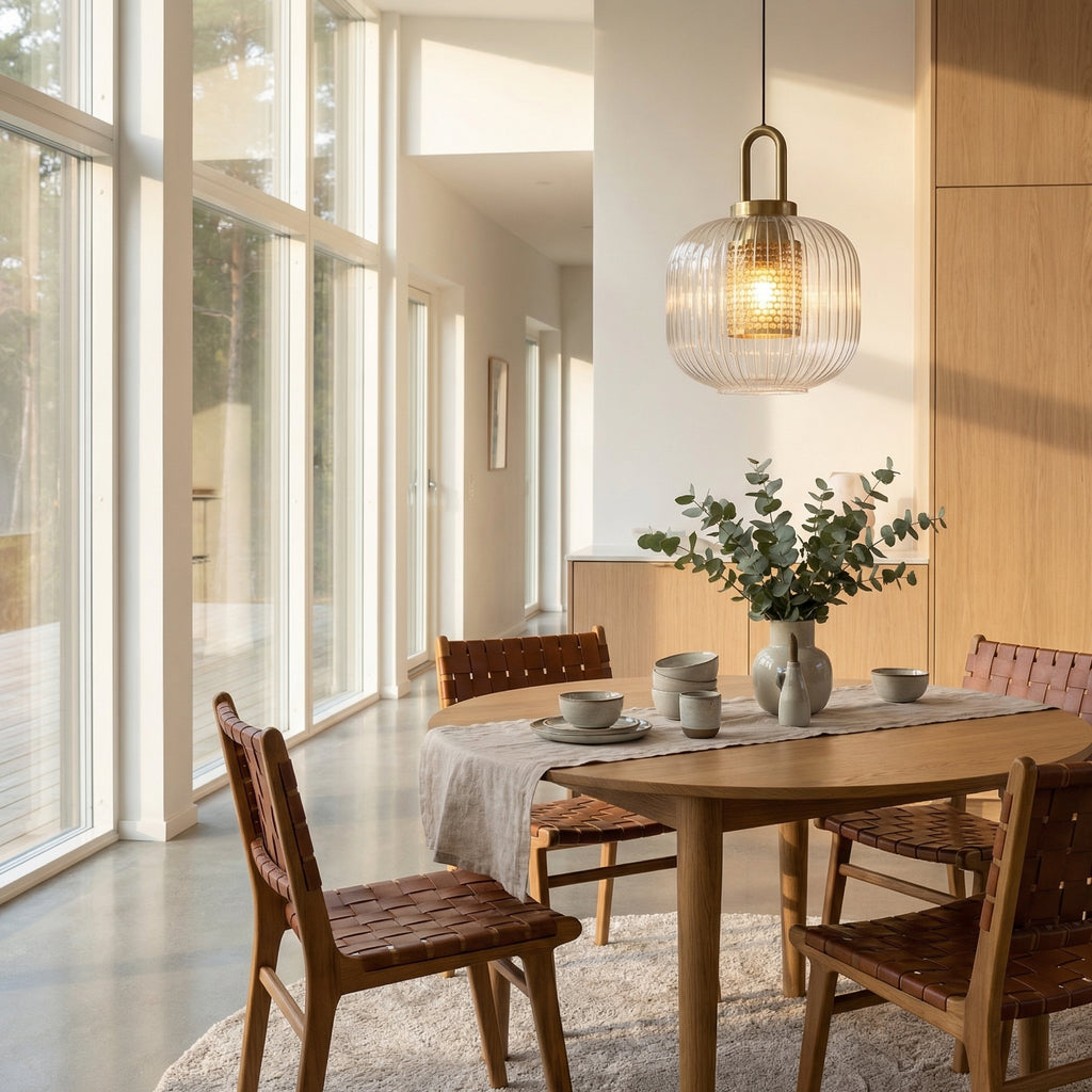 Nordic Brass Glass Pendant Light