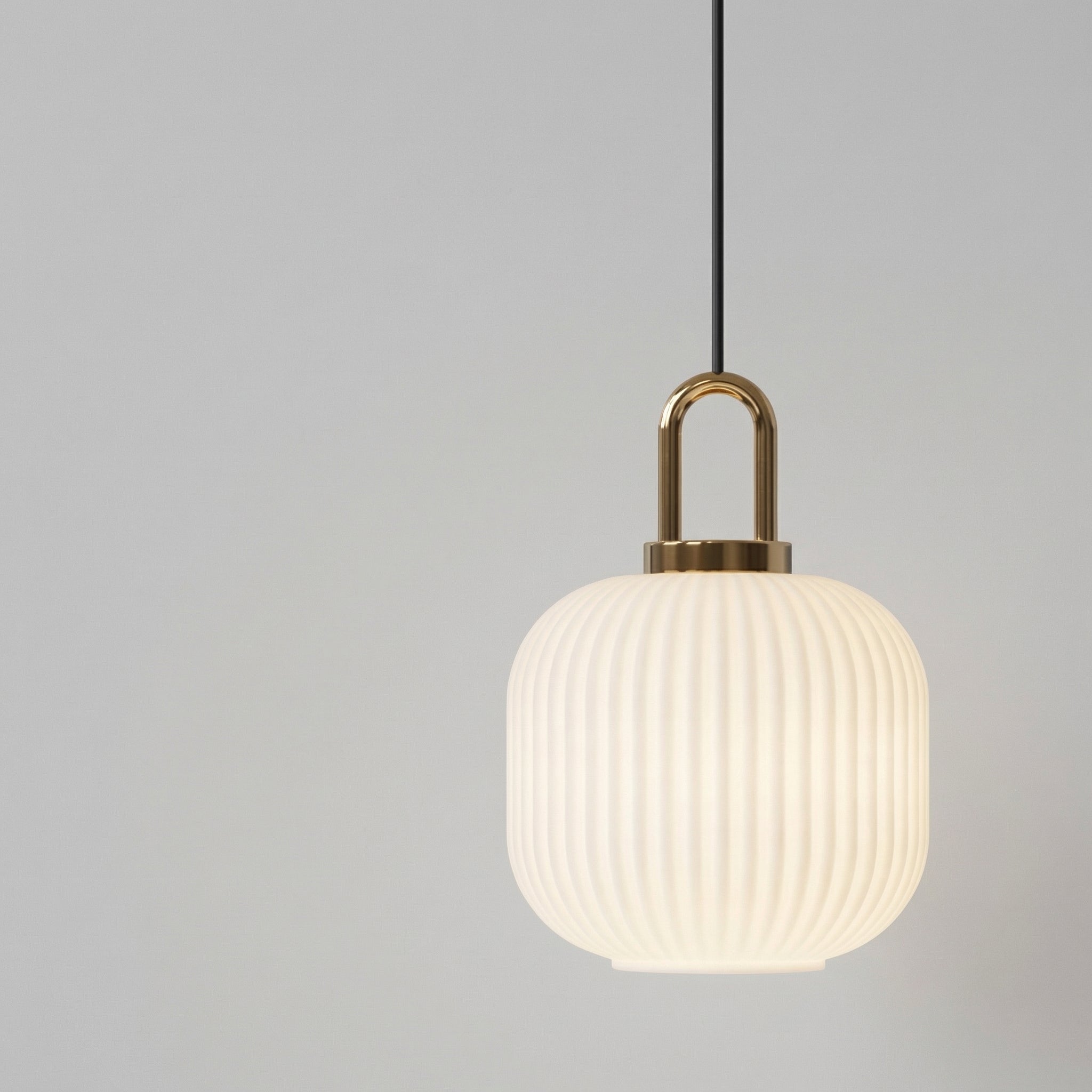 Nordic Brass Glass Pendant Light