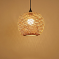 Handwoven Bamboo Globe Pendant Light