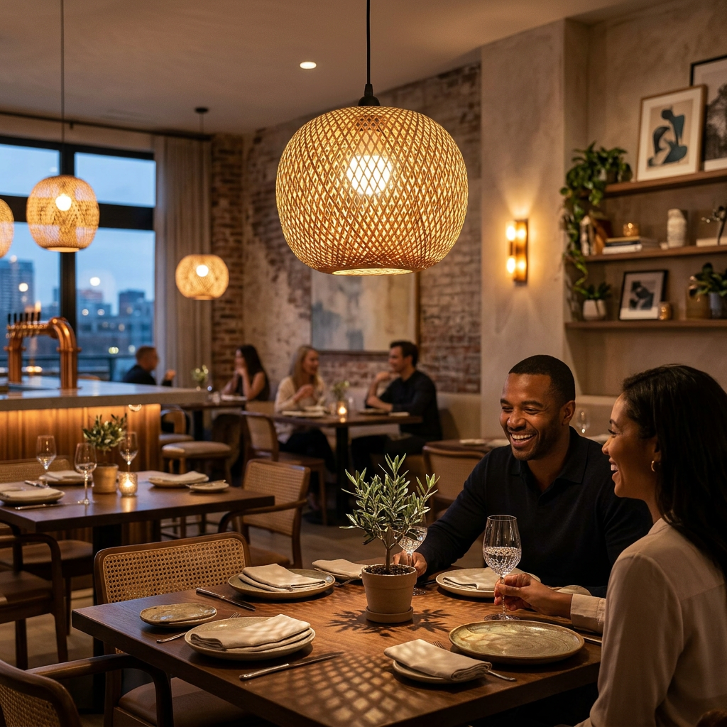 Handwoven Bamboo Globe Pendant Light