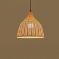 Handwoven Bamboo Bell Pendant Light