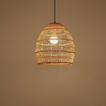 Handwoven Bamboo Bell Pendant Light