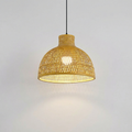Handwoven Bamboo Dome Pendant Light
