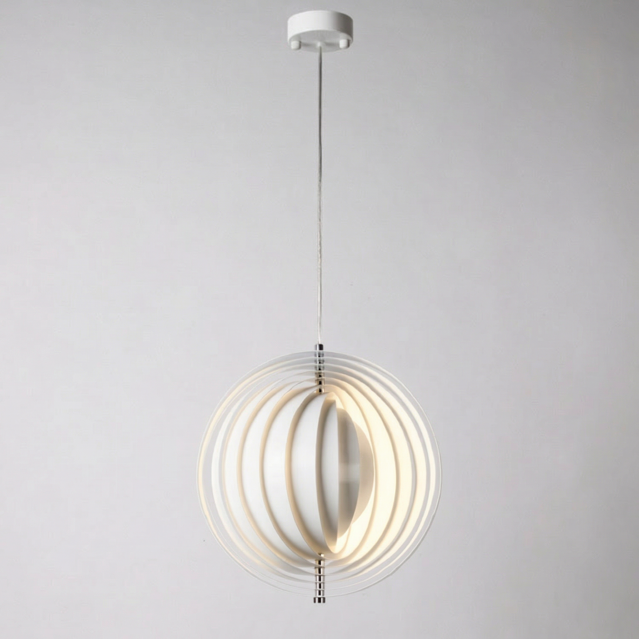 Modern Rotating Moon Chandelier