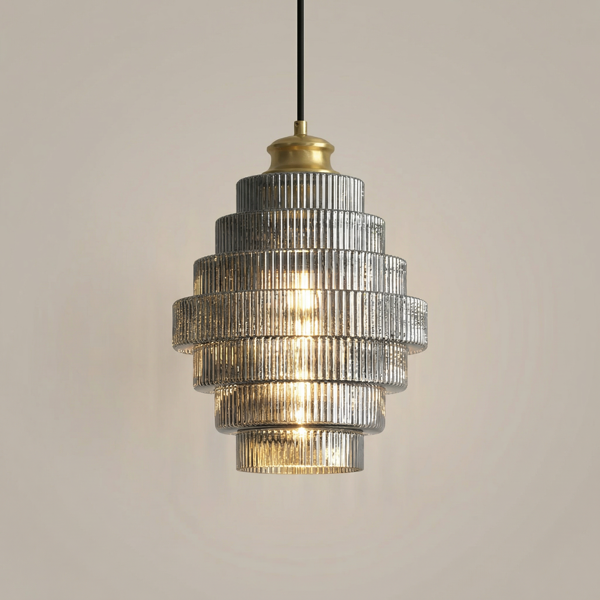 Vintage Glass Pendant Light