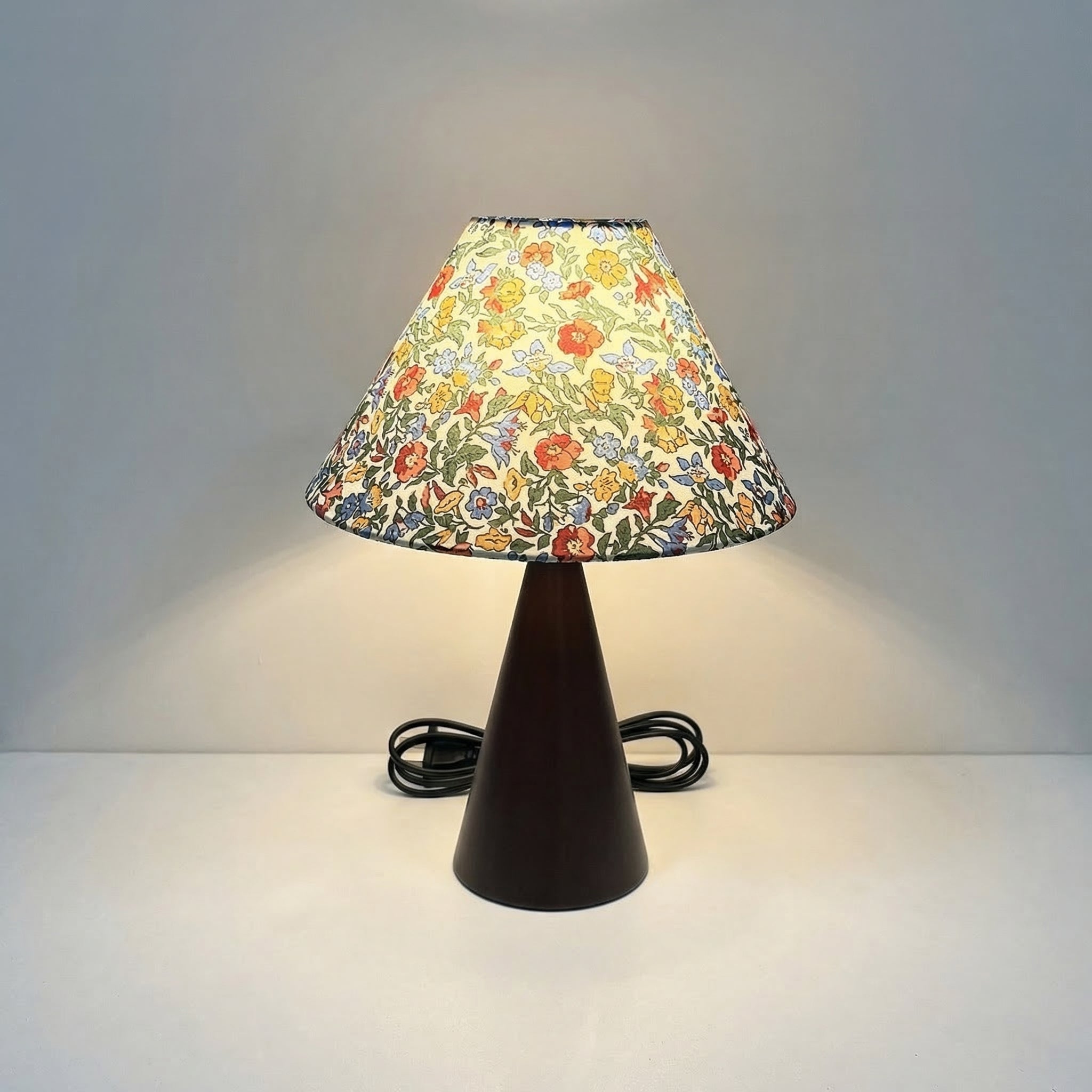 Vintage Fabric Table Lamp