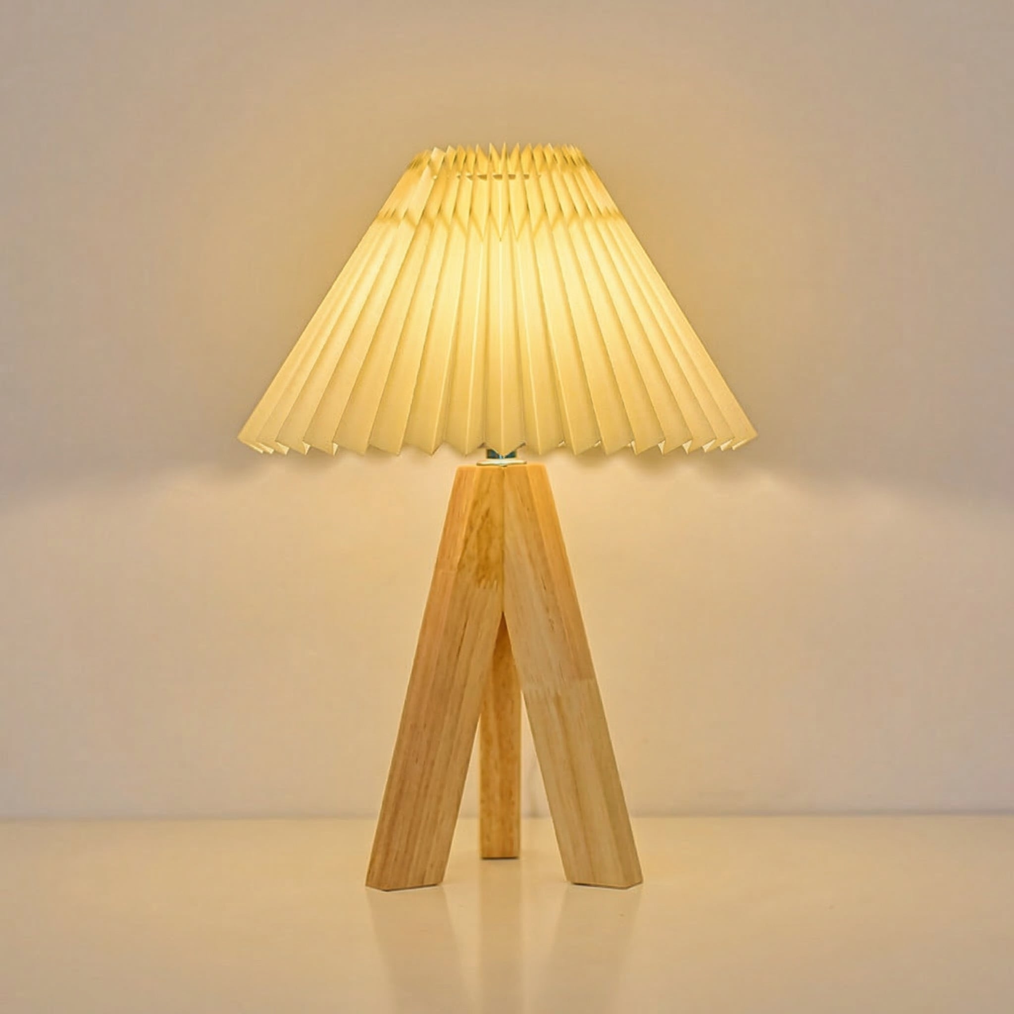 Nordic Pleated Fabric Table Lamp