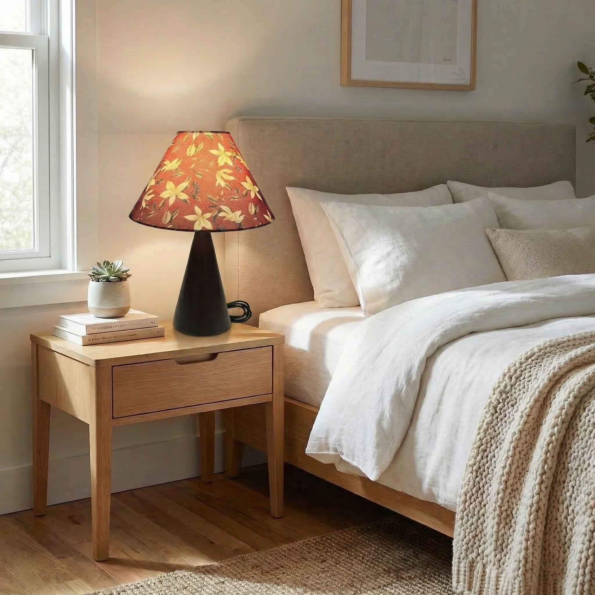 Vintage Fabric Table Lamp