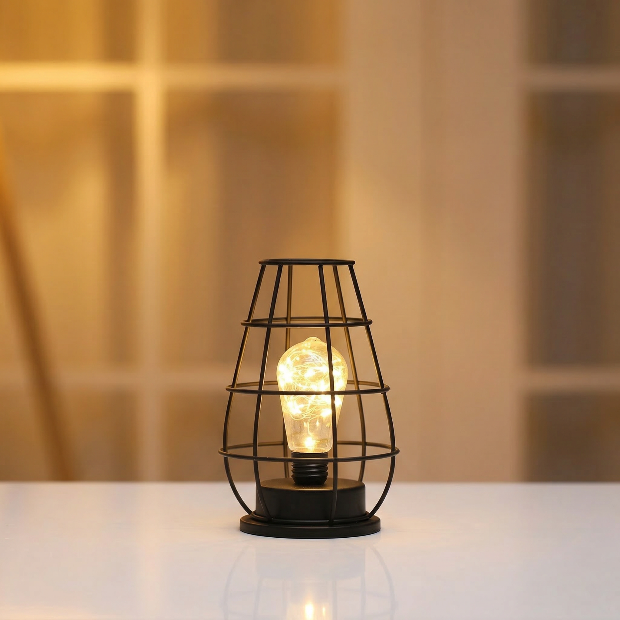Modern Iron Wire LED Table Lamp