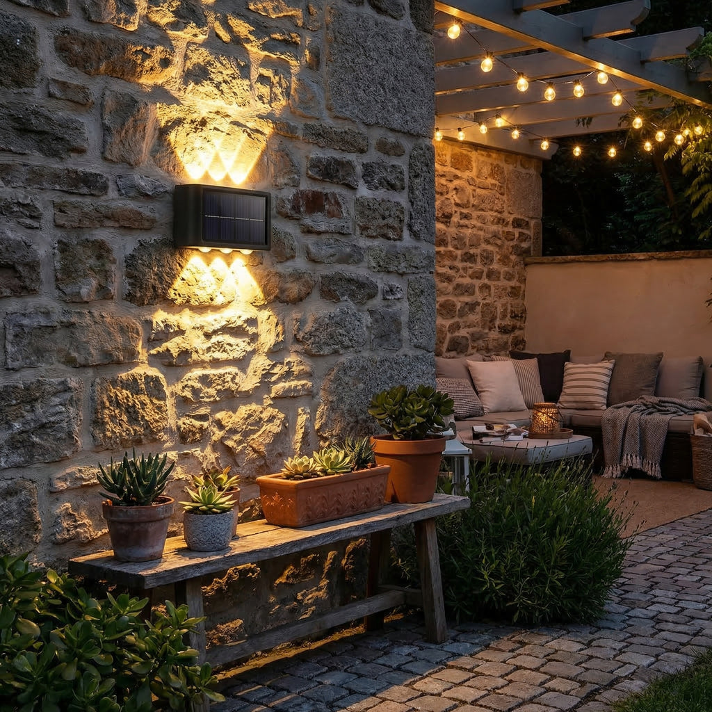 Solar Powered Outdoor Wall Light