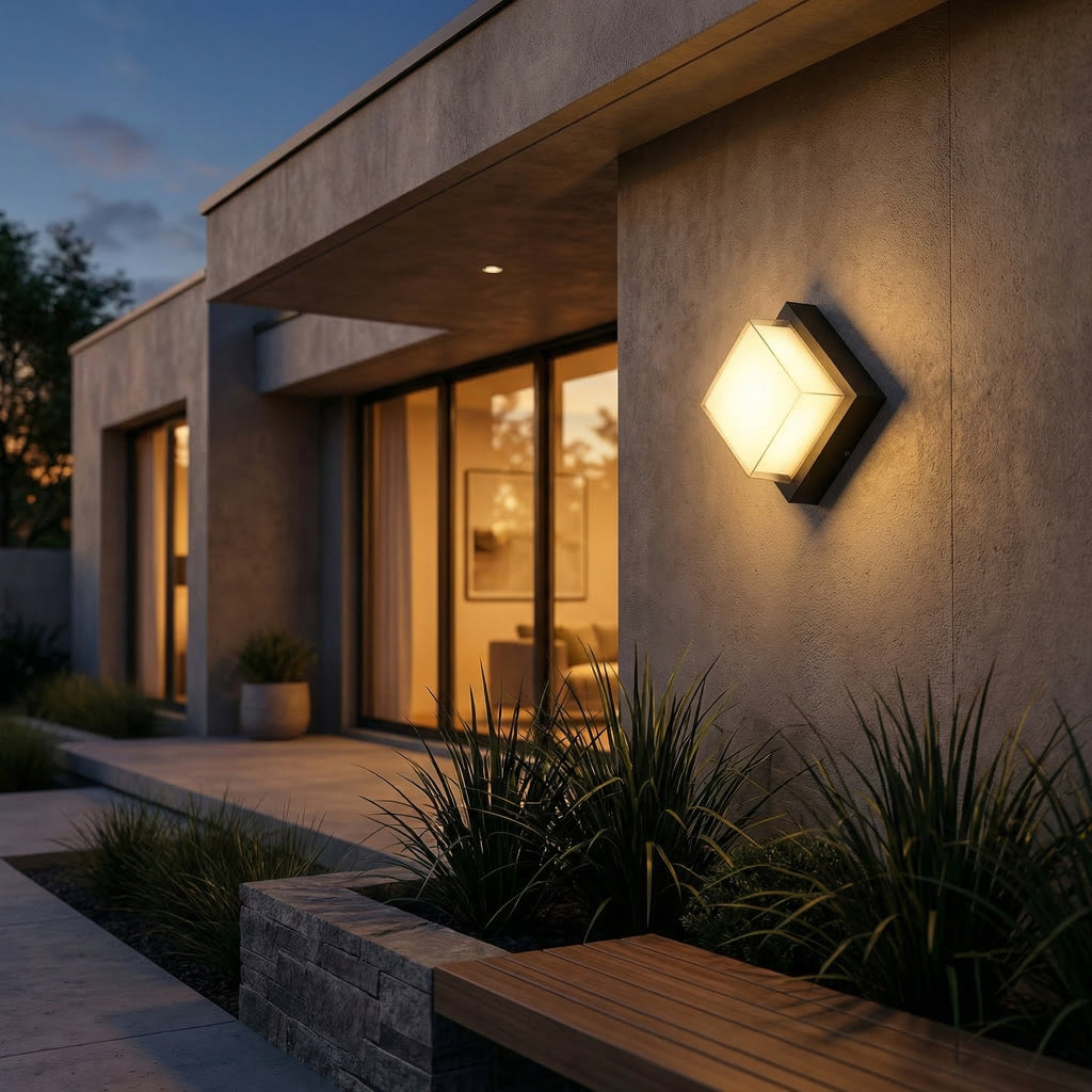 Modern Circular Outdoor Wall Light