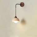 Travertine Hanging Wall Lamp with Adjustable Cord