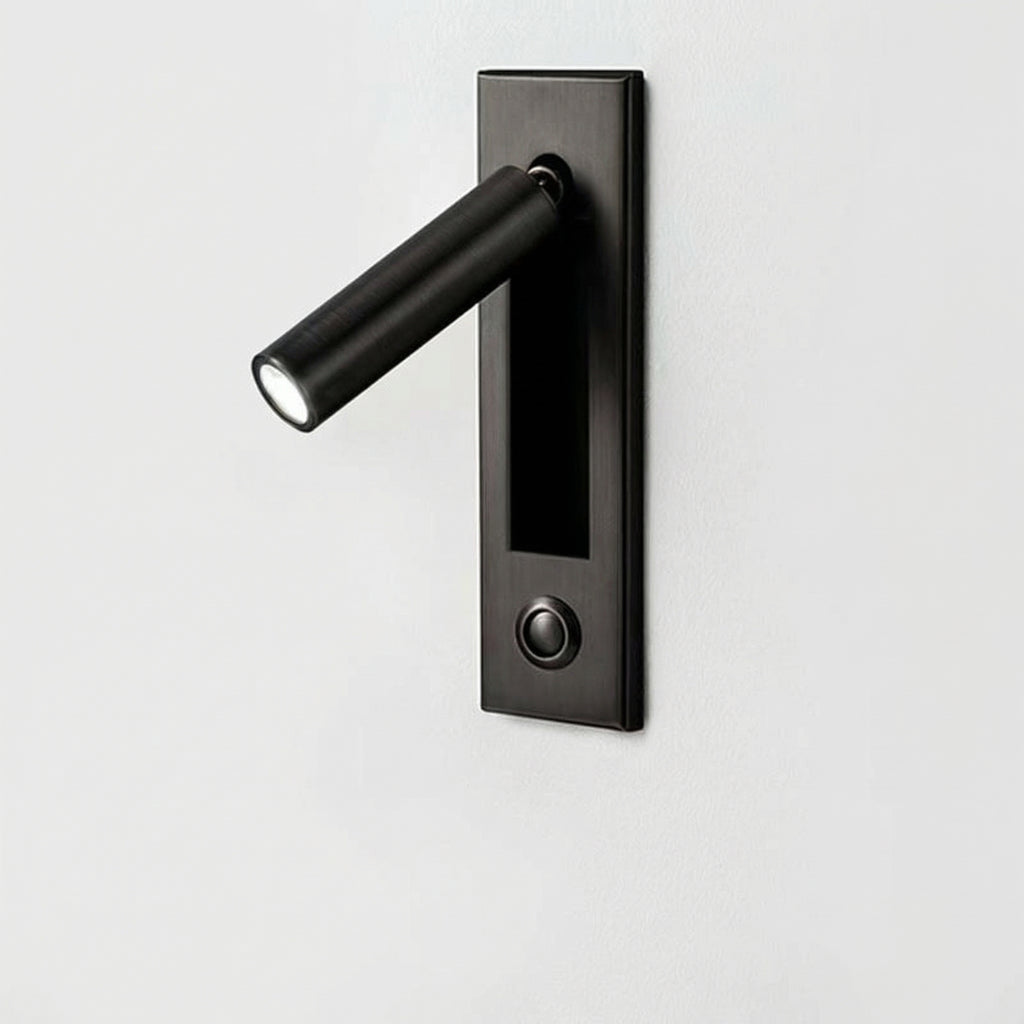 Minimalist LED Reading Wall Lamp with Adjustable Spotlight