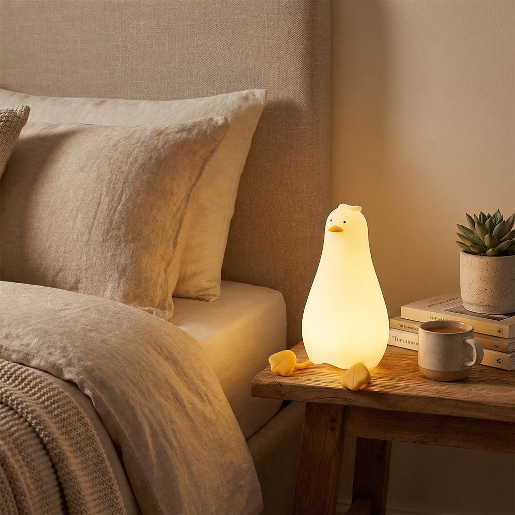 Cute Duck Silicone Night Light