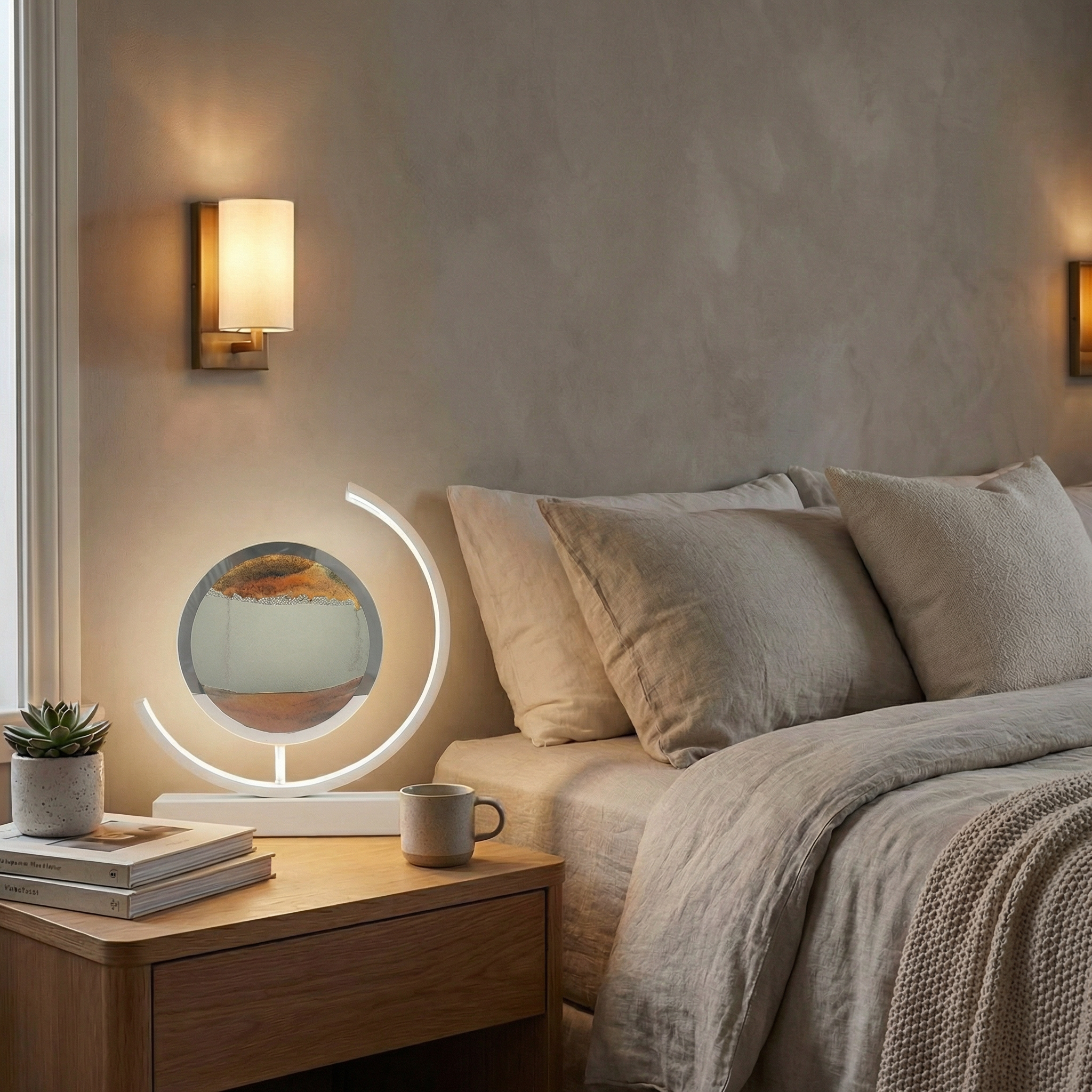 3D Quicksand Art Table Lamp