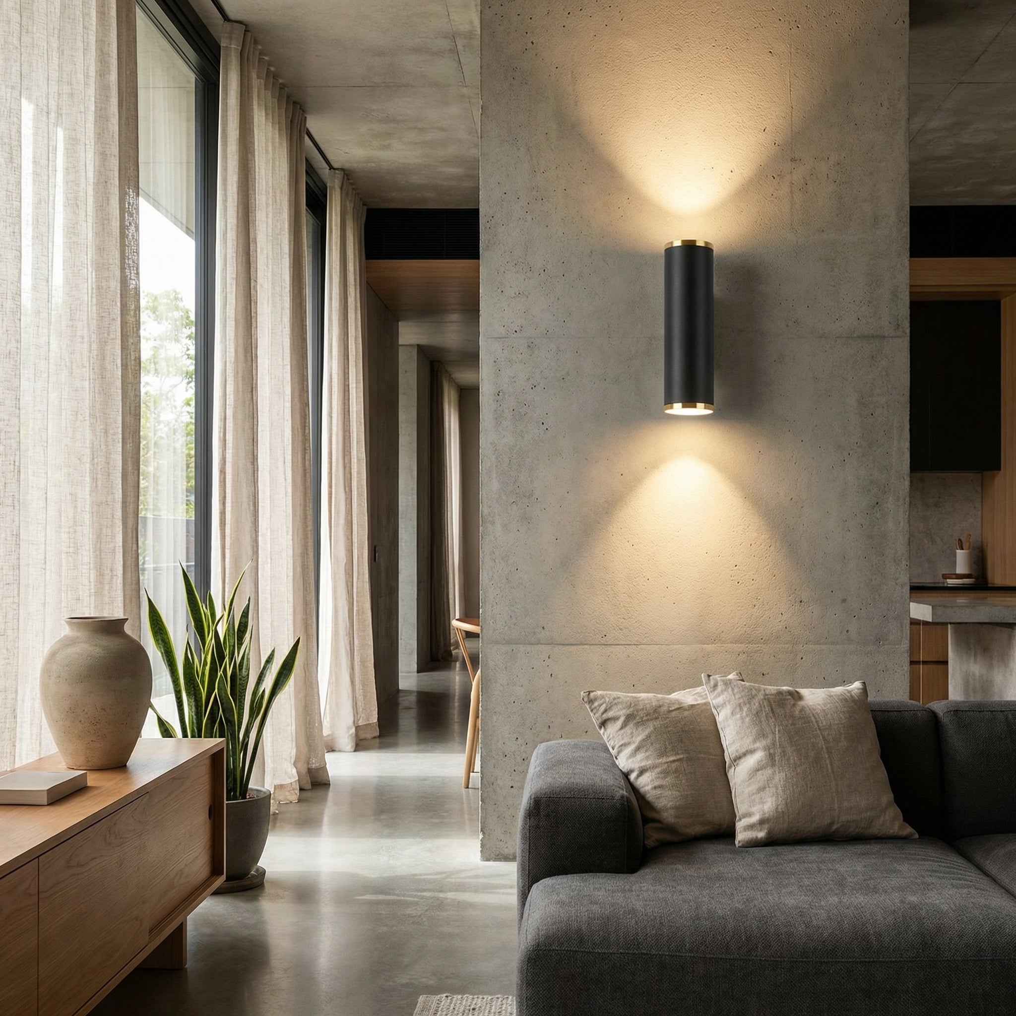 Modern Cylinder LED Wall Light