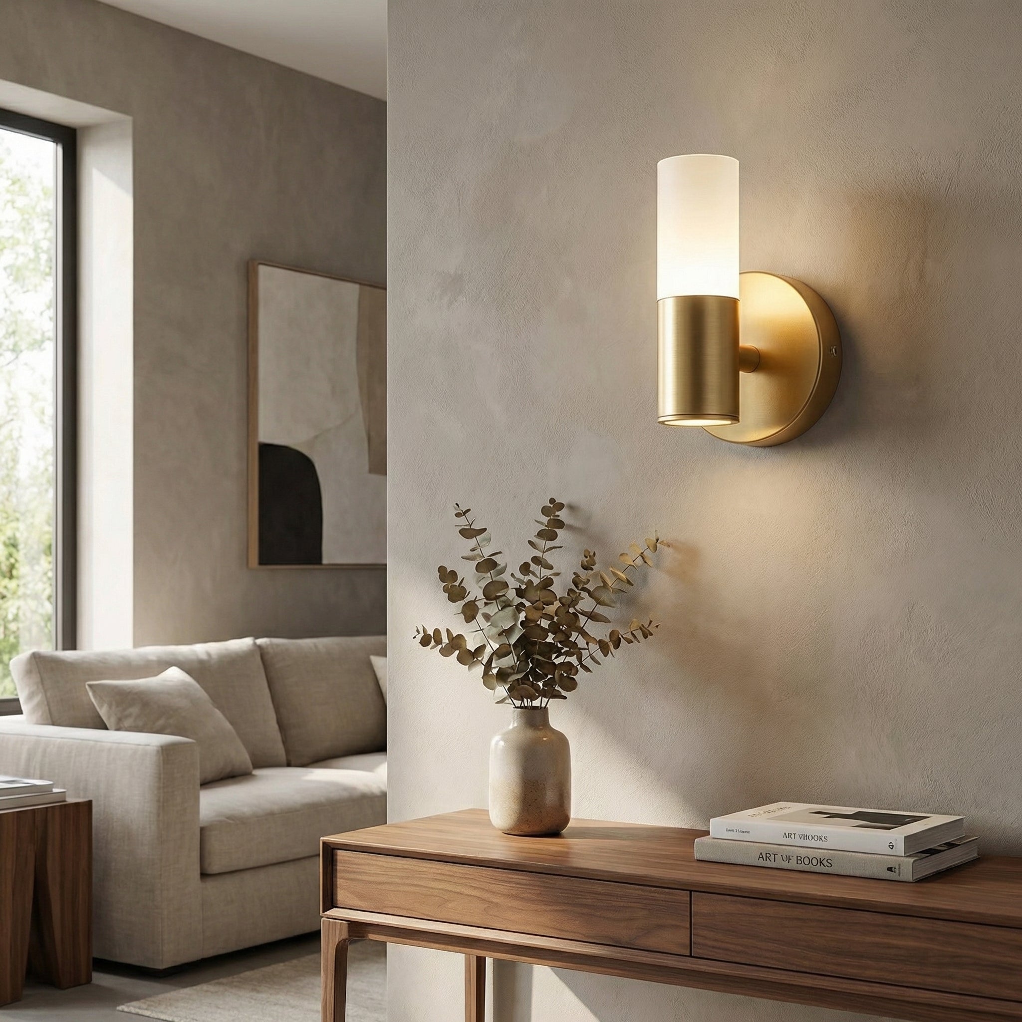 Nordic Minimalist Single Head Cylinder Wall Lamp