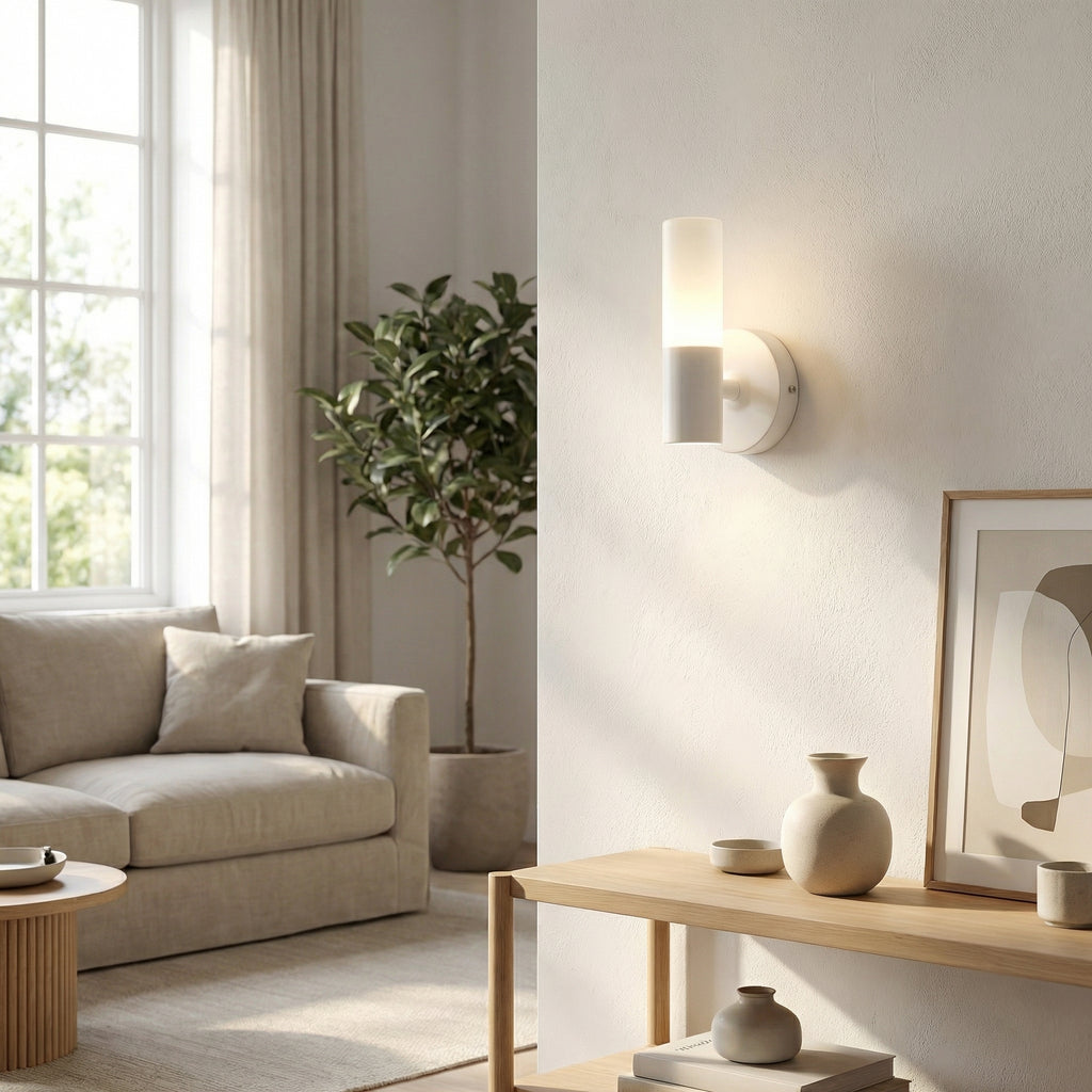 Nordic Minimalist Single Head Cylinder Wall Lamp
