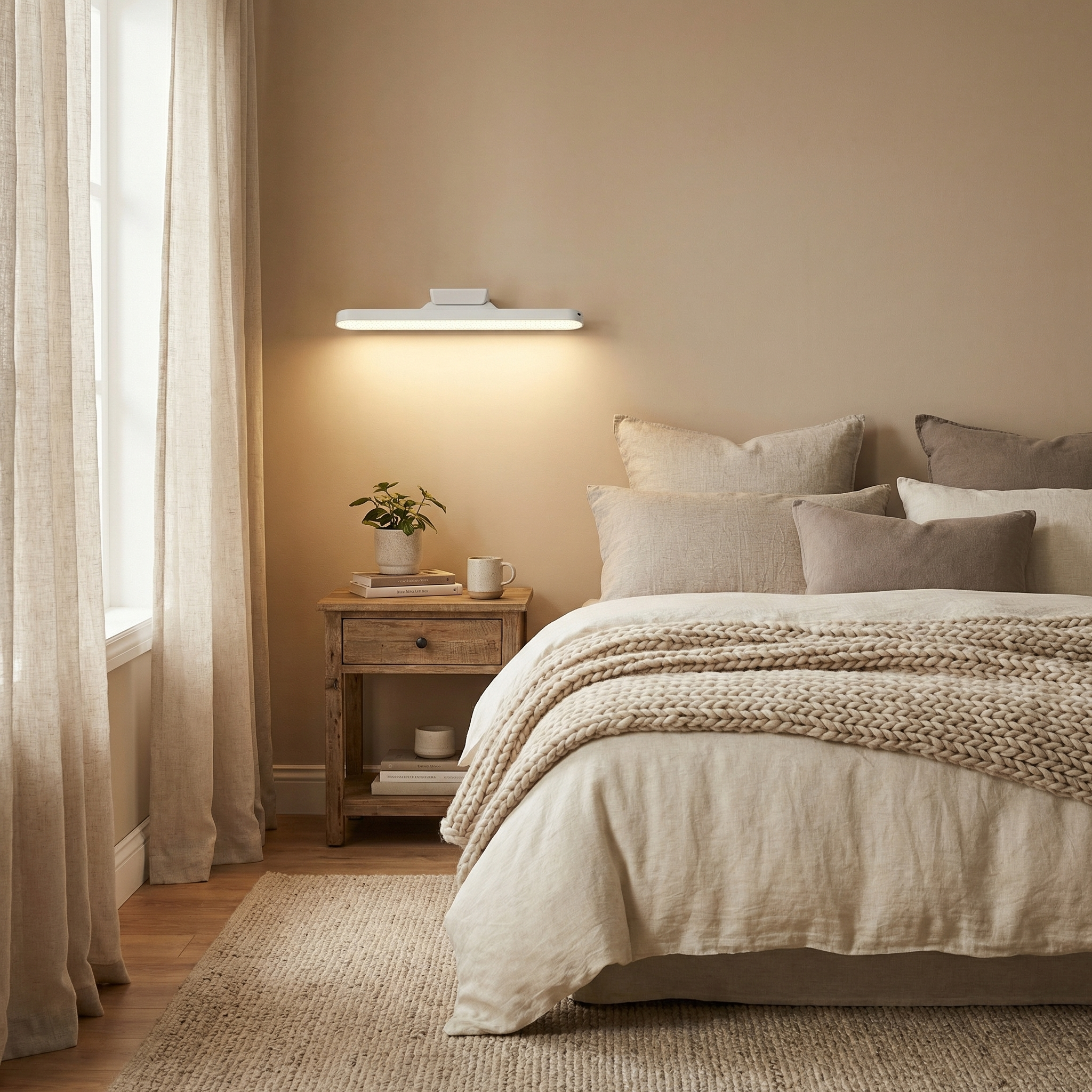 Rechargeable LED Wall Light with Remote Control