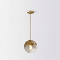 Nordic Single-Head Glass Chandelier
