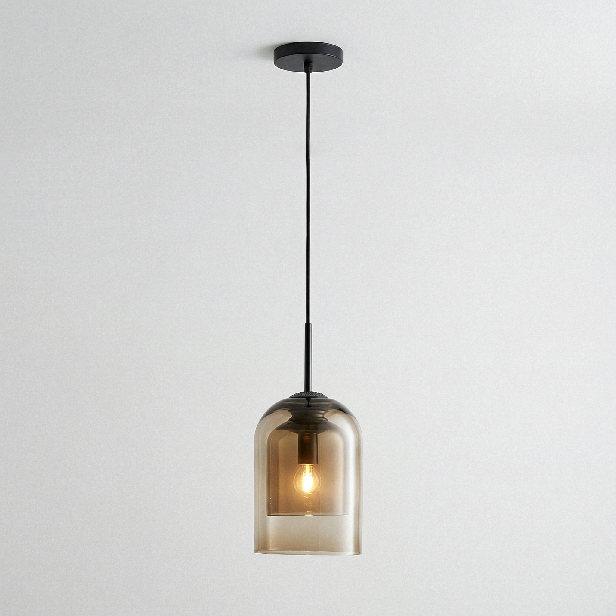 Modern Nordic single Light Glass Pendant Chandelier