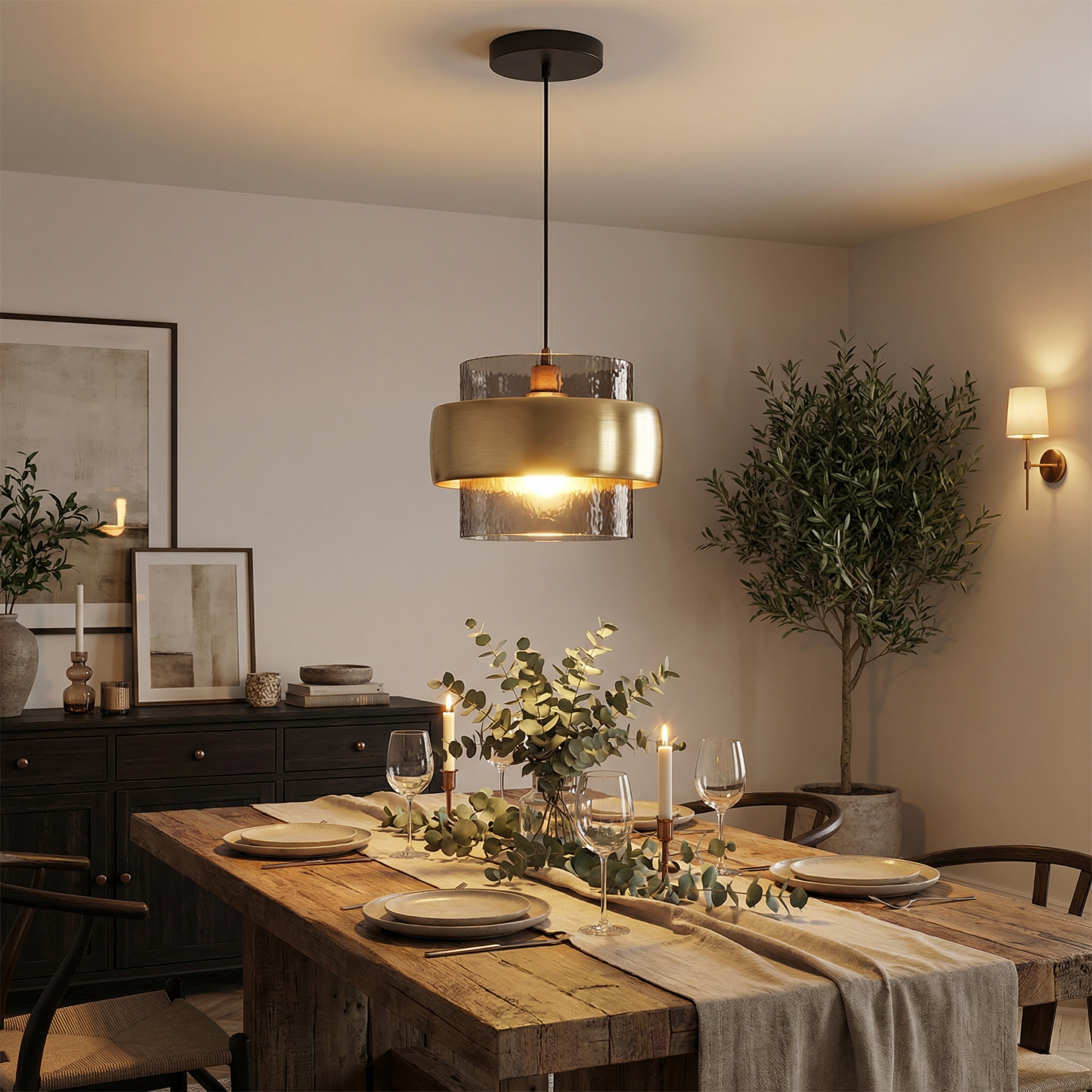 Nordic Glass  minimalist  Chandelier