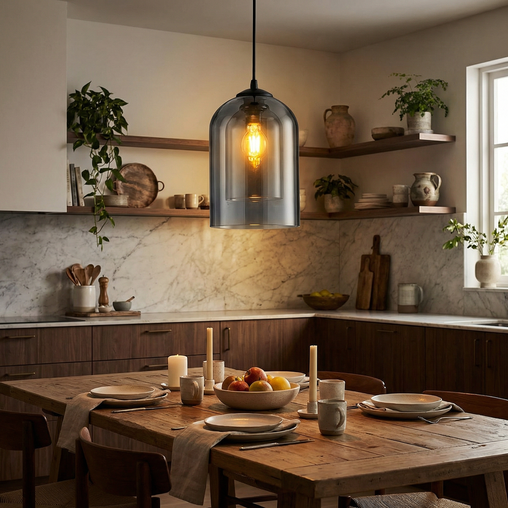 Nordic Single-Head Glass Pendant Light