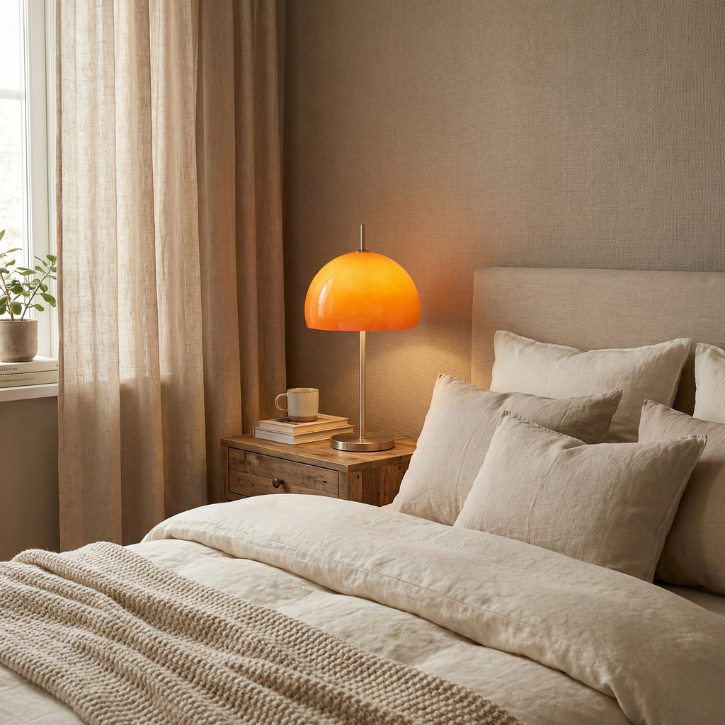 Bauhaus Glass Mushroom Table Lamp