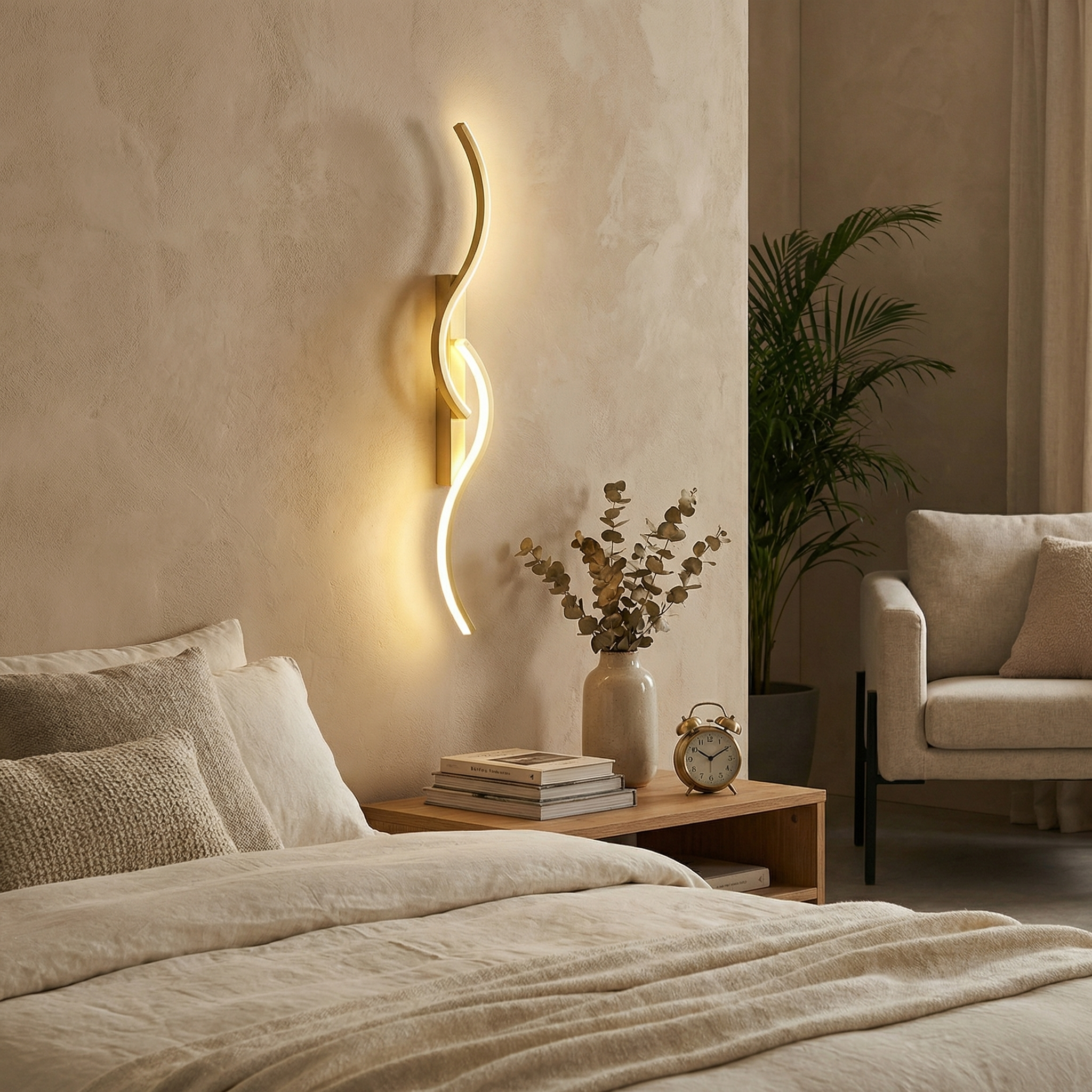 Modern Minimalist Wall Light for Bedroom & Living Room