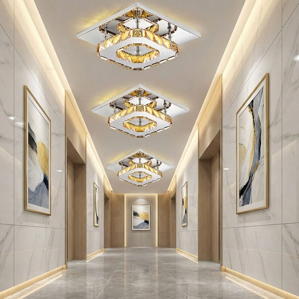 Modern LED Crystal Ceiling Light