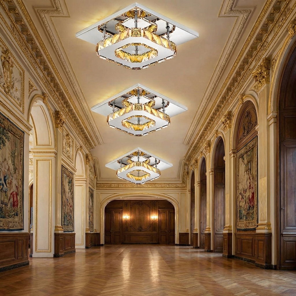 Modern LED Crystal Ceiling Light