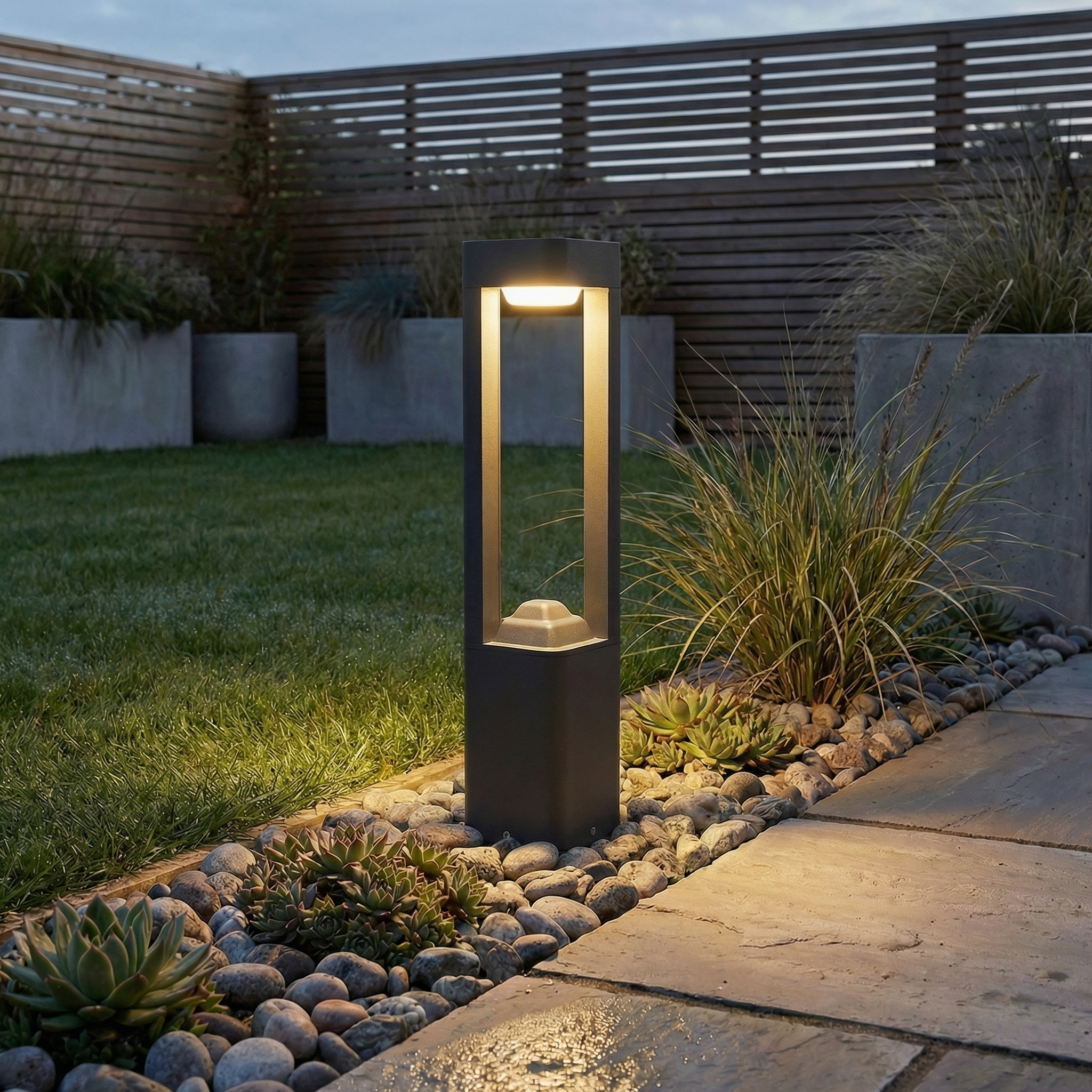 Outdoor LED Lawn Light – Waterproof Modern Landscape Pathway Lamp for Courtyard & Villa