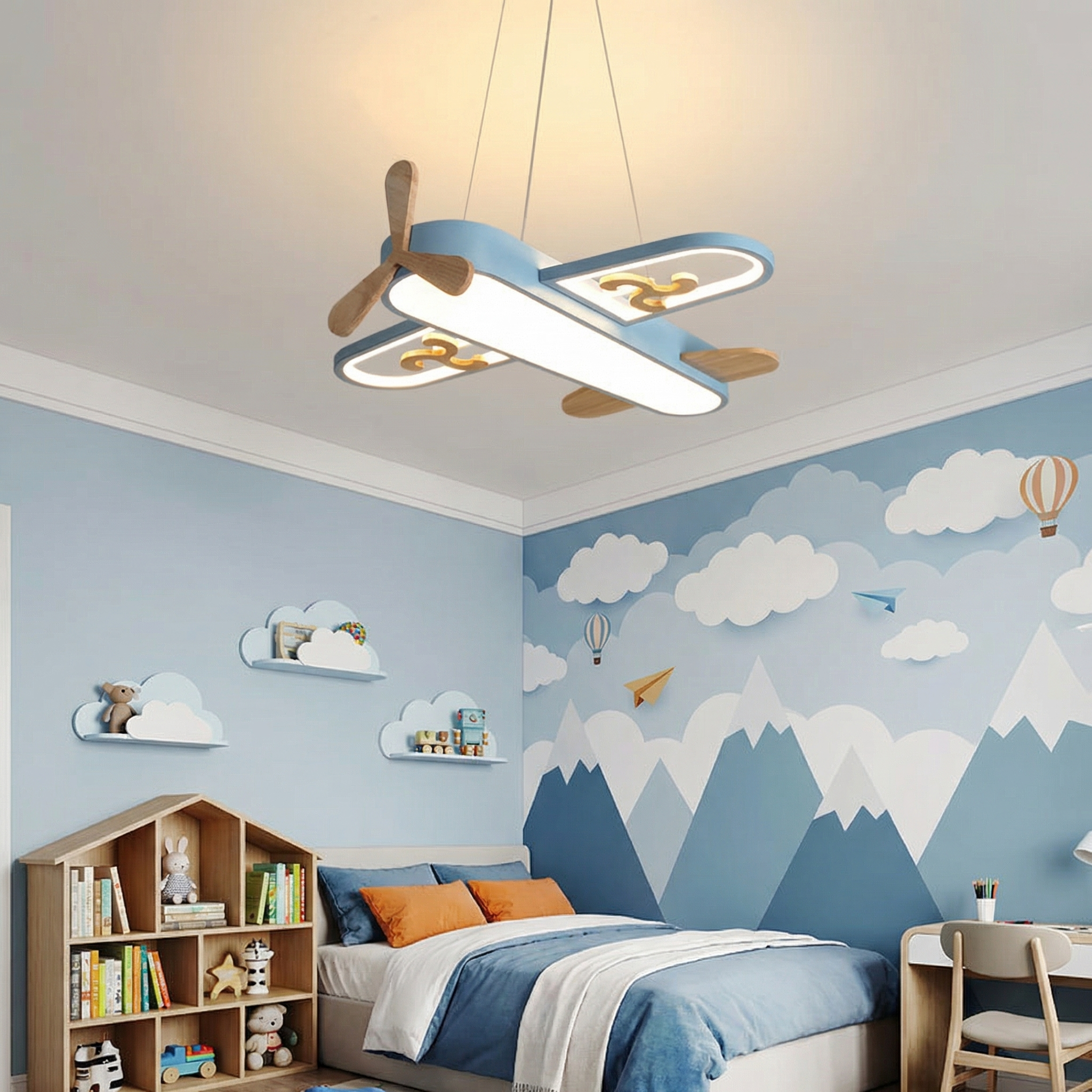 Kids Airplane LED Pendant Light