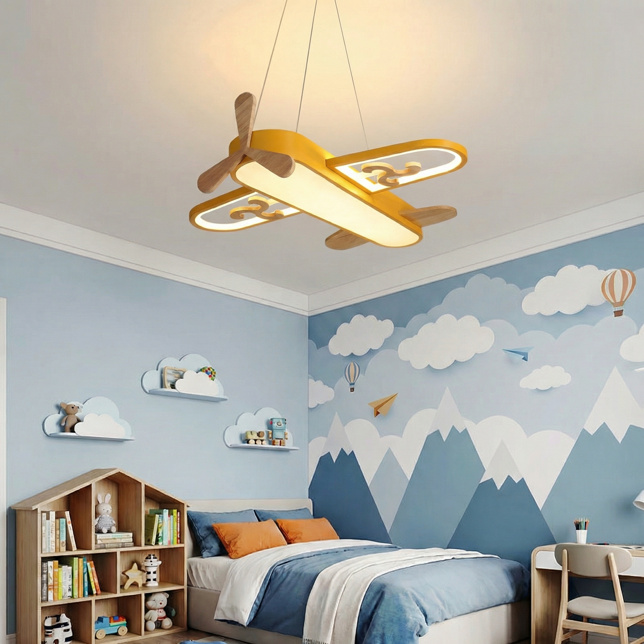 Kids Airplane LED Pendant Light