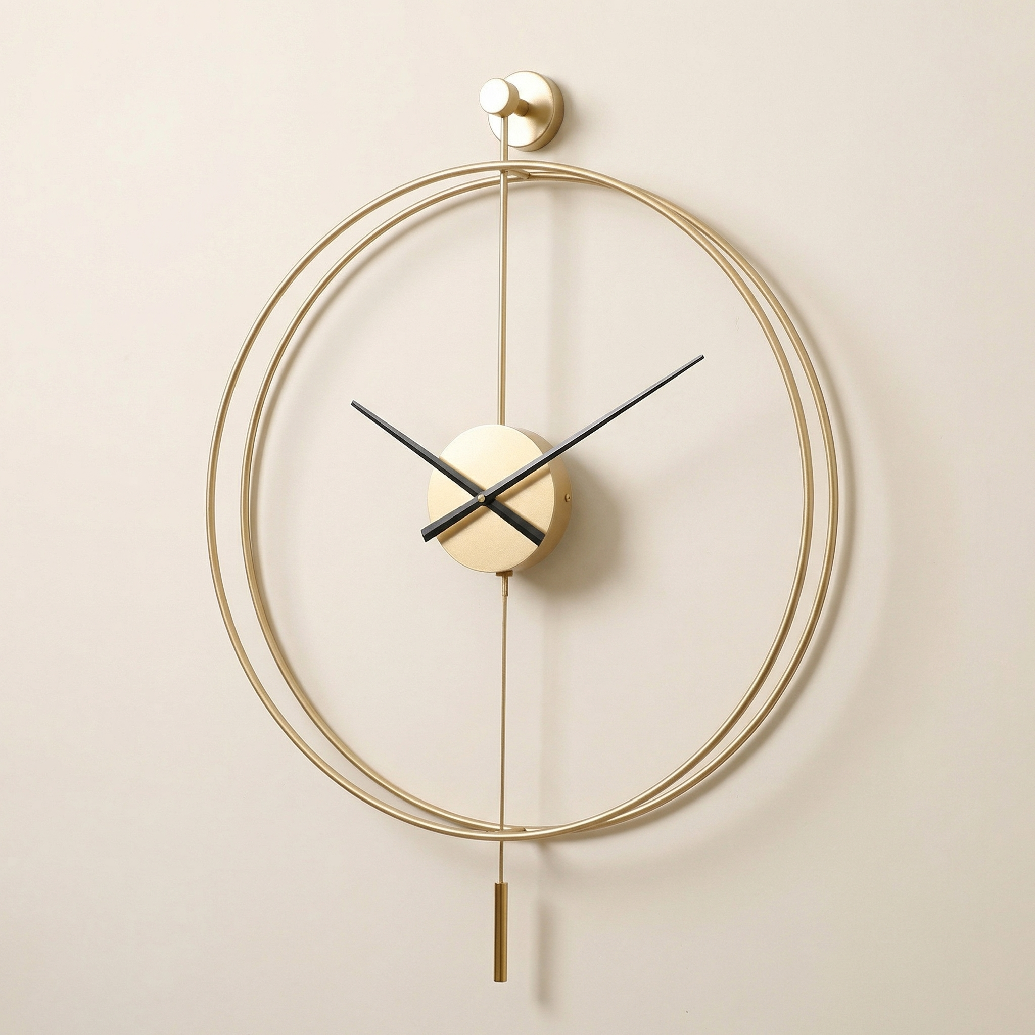 Modern Metal Swing Wall Clock