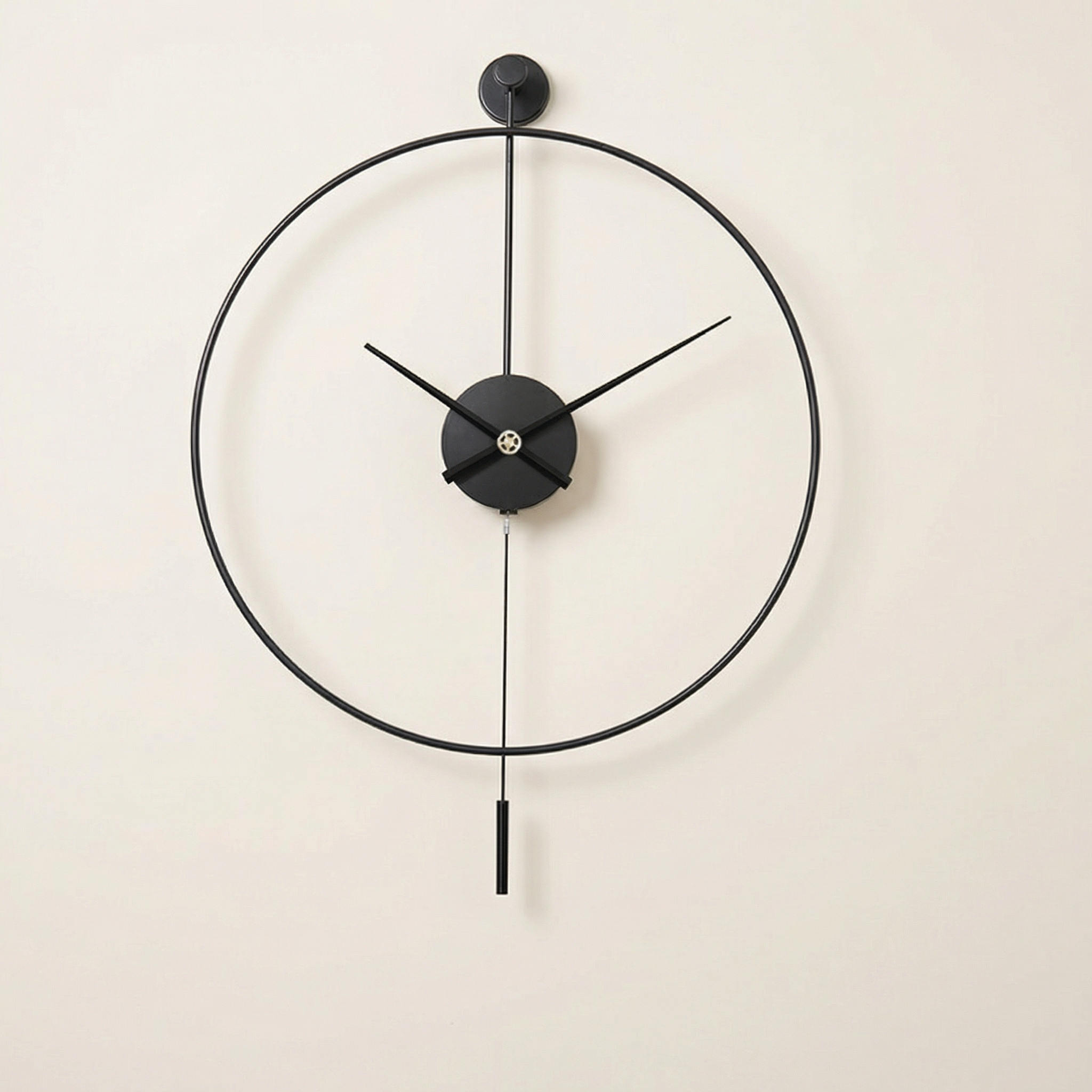 Modern Metal Swing Wall Clock
